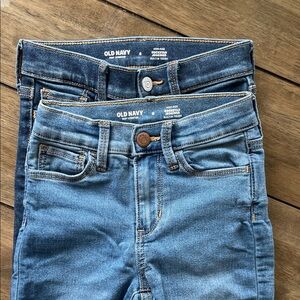 Old Navy Girls, Dark Blue Jeggings, 2 Pairs